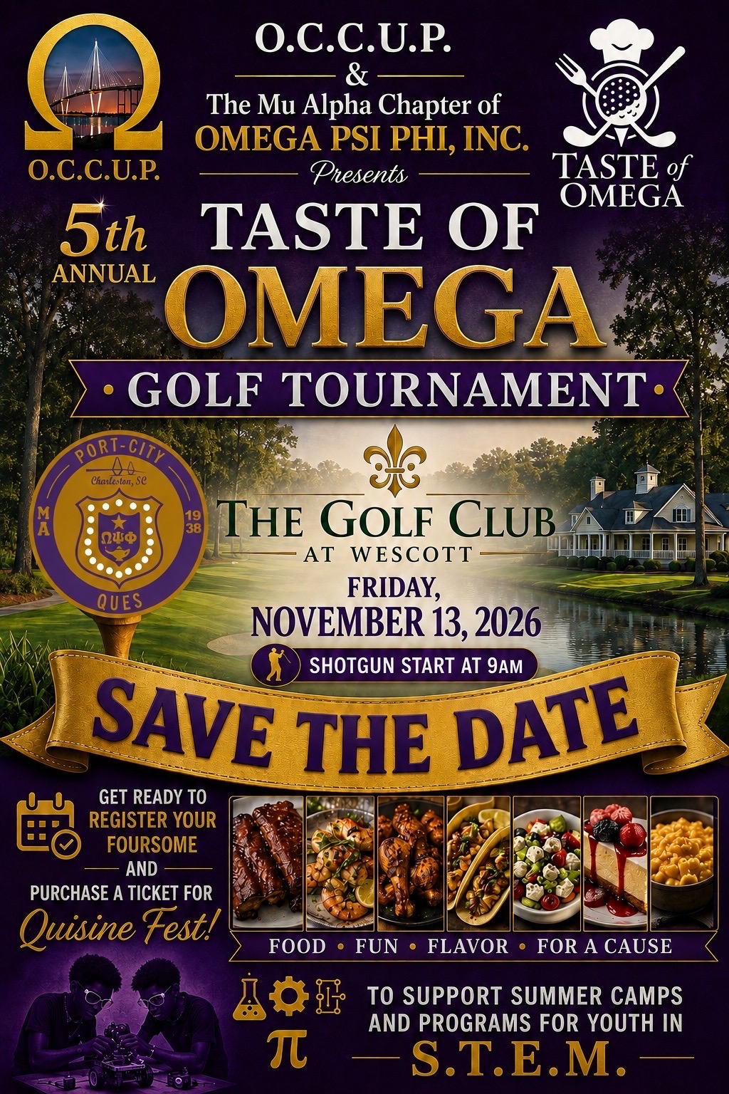5th Annual Taste of Omega Golf Tournament flyer